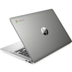 HP Chromebook 14A-na0007na, Silber, Intel Celeron N4000, 4GB RAM, 64GB eMMC, 14" 1920x1080 FHD, HP 1 Jahr Garantie, Englisch Tastatur
