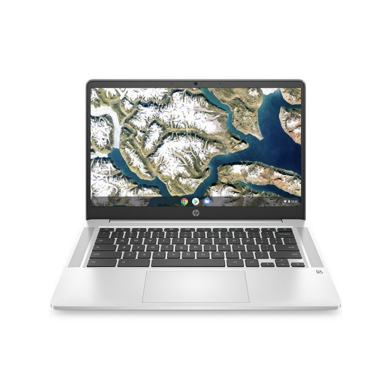 HP Chromebook 14A-na0028nl, Silber, Intel Pentium N5030, 8GB RAM, 128GB SSD, 14" 1366x768 HD, HP 1 Jahr Garantie, Italienische Tastatur