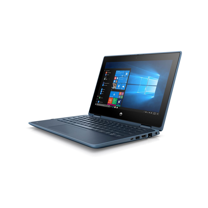 HP ProBook X360 11 G5 EE, Blau, Intel Celeron N4120, 4GB RAM, 128GB SSD, 11.6" 1366x768 HD, HP 1 Jahr Garantie, Englisch Tastatur
