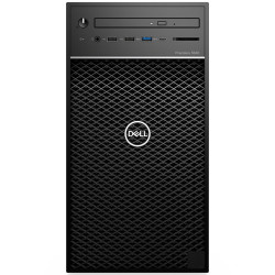 Dell Precision 3640  Mini Tower, Schwarz, Intel Core i3-10100, 8GB RAM, 256GB SSD+2x 4TB SATA, Dell 3 Jahre Garantie, Englisch Tastatur