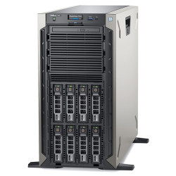 Dell PowerEdge T340 Tower Server, Grau, Intel Xeon E-2224, 8GB RAM, 300GB SAS, DVD-ROM, Dell 3 Jahre Garantie, Englisch Tastatur