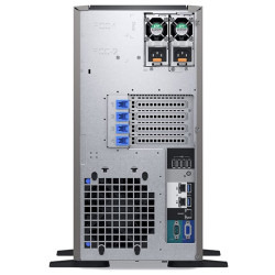 Dell PowerEdge T340 Tower Server, Grau, Intel Xeon E-2224, 8GB RAM, 300GB SAS, DVD-ROM, Dell 3 Jahre Garantie, Englisch Tastatur
