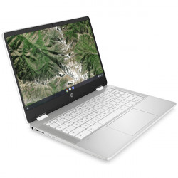 HP Chromebook x360 14a-ca0001na, Silber, Intel Pentium Silver N5030, 4GB RAM, 64GB eMMC, 14.0" 1920x1080 FHD, HP 1 Jahr Garantie, Englisch Tastatur