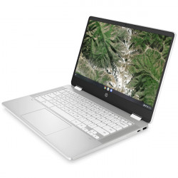 HP Chromebook x360 14a-ca0001na, Silber, Intel Pentium Silver N5030, 4GB RAM, 64GB eMMC, 14.0" 1920x1080 FHD, HP 1 Jahr Garantie, Englisch Tastatur