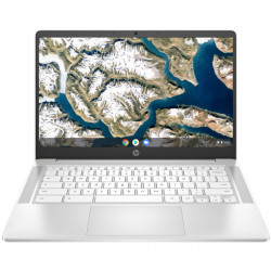 HP Chromebook 14a-nd0001na, Silber, AMD 3015Ce, 4GB RAM, 64GB eMMC, 14.0" 1366x768 HD, HP 1 Jahr Garantie, Englisch Tastatur
