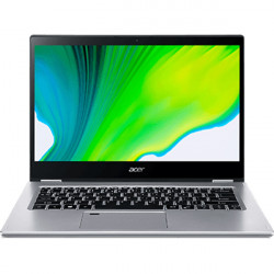 Acer Spin 3 SP314-54N 2-in-1, Silber, Intel Core i3-1005G1, 8GB RAM, 256GB SSD, 14" 1920x1080 FHD, Acer 1 Jahr Garantie, Englisch Tastatur