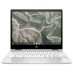 HP Chromebook x360 12b-ca0006na, Silber, Intel Celeron  N4020, 4GB RAM, 64GB eMMC, 12" 1600x900 HD+, HP 1 Jahr Garantie, Englisch Tastatur