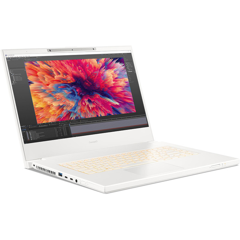 Acer ConceptD 7 CN715-73G-77TZ, Weiß, Intel Core i7-11800H, 64GB RAM, 2x 1TB SSD, 15.6" 3840x2160 4KUHD, 8GB Nvidia GeForce RTX 3080, Acer 1 Jahr Garantie, Englisch Tastatur