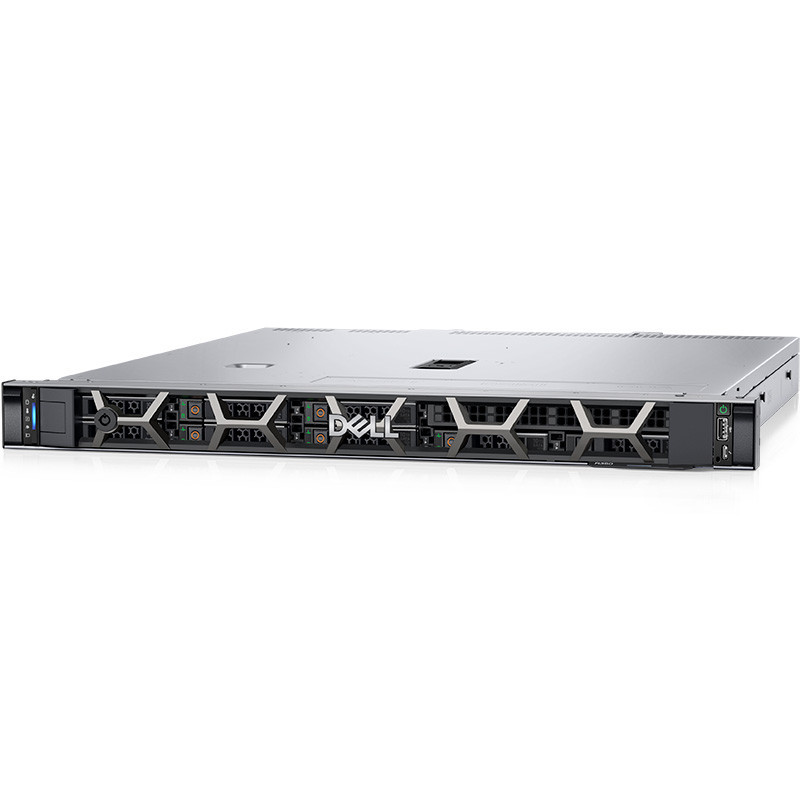 Dell PowerEdge R350 Rack-Server, Gehäuse mit 8 x 2,5-Zoll-Schacht, Intel Xeon E-2374G, PERC H355, Dell 3 Jahre Garantie