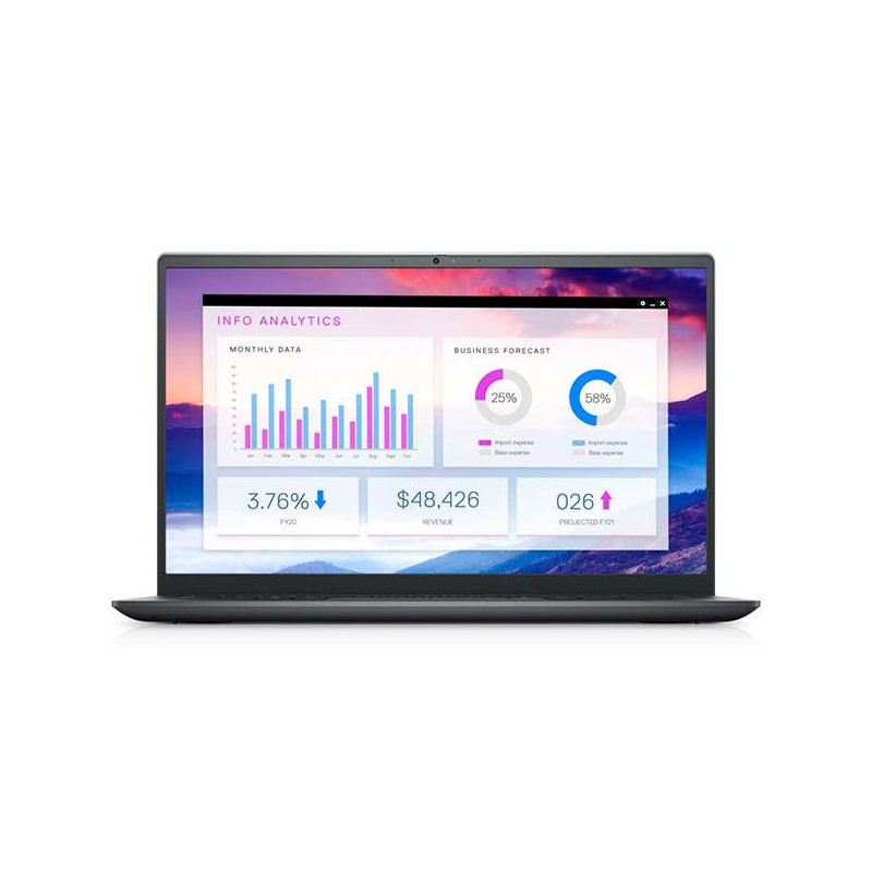 Dell Vostro 14 5410 Laptop, Grau, Intel Core i7-11390H, 8GB RAM, 512GB SSD, 14" 1920x1080 FHD, Dell 3 Jahre Garantie, Englisch Tastatur