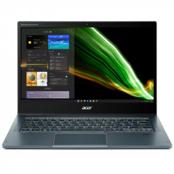 Acer Spin 7 Pro SP714-61NA-S722 Convertible 2-in-1 Laptop, Blau, Qualcomm Snapdragon 8cx Gen 2, Kryo 495, 8 GB RAM, 512 GB SSD, 14 Zoll 1920 x 1080 FHD Touchscreen, Acer 1 Jahr Garantie, Englisch Tastatur