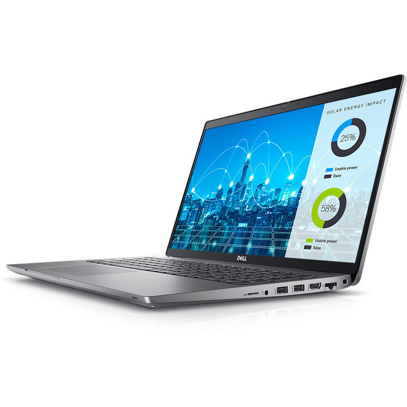 Dell Latitude 15 5530 Laptop, Grau, Intel Core i7-1255U, 8GB RAM, 256GB SSD, 15.6" 1920x1080 FHD, Dell 3 Jahre Garantie, Englisch Tastatur