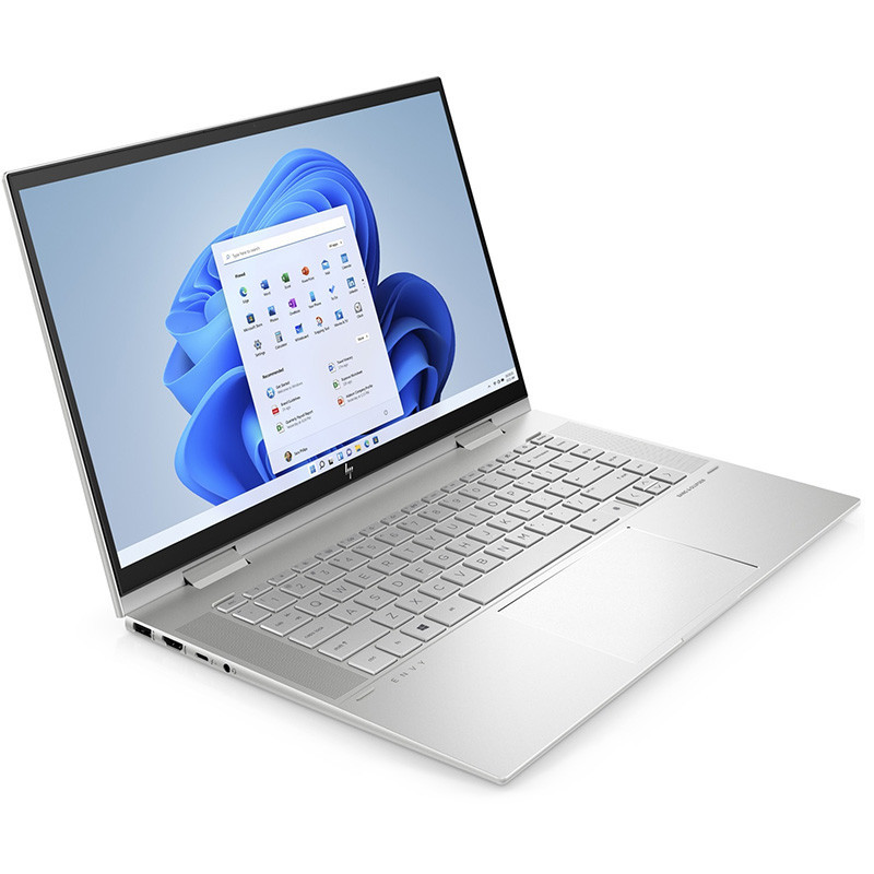 HP Envy x360 15-es1000na Convertible 2-in-1 Laptop, Silber, Intel Core i7-1195G7, 16GB RAM, 512GB SSD, 15.6" 1920x1080 FHD, HP 3 Jahre Garantie, Englisch Tastatur