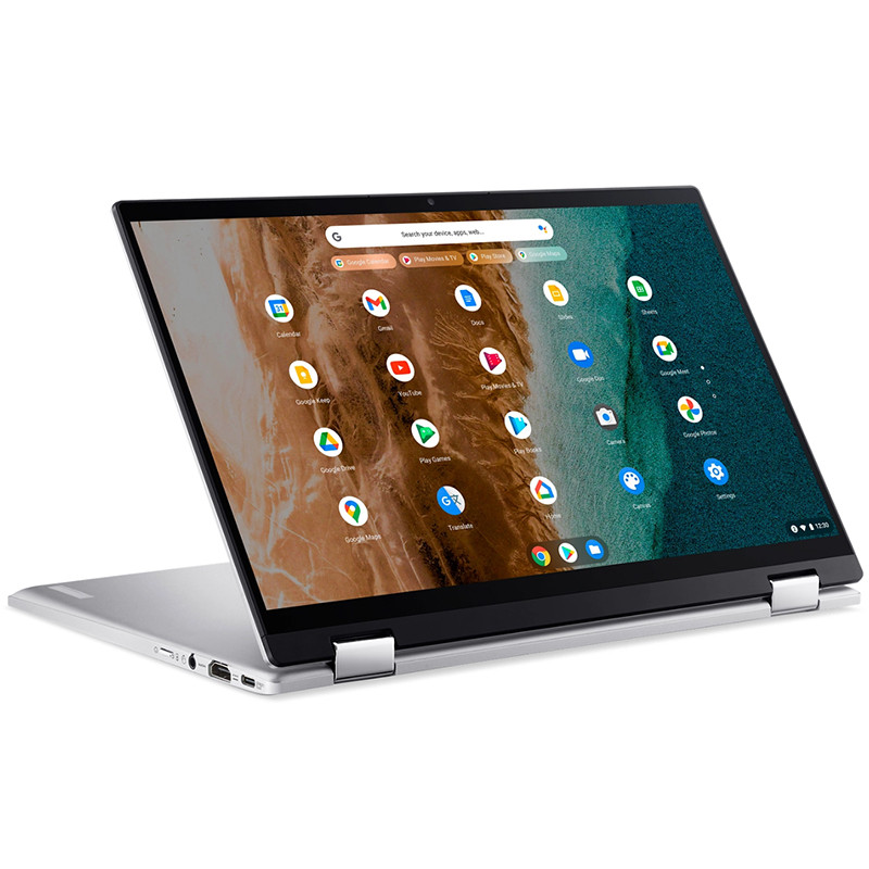 Acer Chromebook Spin 514 CP514-2H-58KL, Silber, Intel Core i5-1130G7, 8GB RAM, 128GB SSD, 14" 1920x1080 FHD Touchscreen, Acer 1 Jahr UK Garantie, Englisch Tastatur