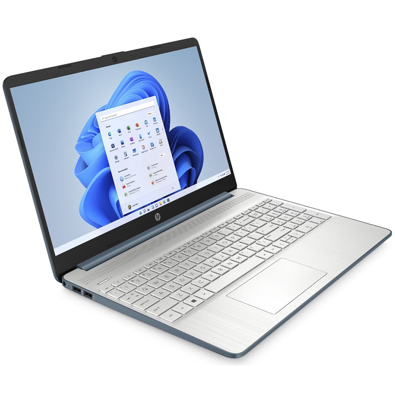 HP 15s-fq5025na Laptop, Blau, Intel Core i3-1215U, 8GB RAM, 256GB SSD, 15.6" 1920x1080 FHD, HP 1 Jahr Garantie, Englisch Tastatur