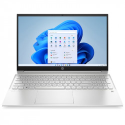 HP Pavilion 15-eh1016na Touchscreen Laptop, Silber, AMD Ryzen 3 5300U, 8GB RAM, 256GB SSD, 15.6" 1920x1080 FHD, HP 1 Jahr Garantie, Englisch Tastatur