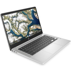 HP Chromebook 14A-na0007na, Argento, Intel Celeron N4000, 4GB RAM, 64GB eMMC, 14" 1920x1080 FHD, HP 1 Anno Di Garanzia, Inglese Tastiera