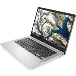 HP Chromebook 14A-na0007na, Argento, Intel Celeron N4000, 4GB RAM, 64GB eMMC, 14" 1920x1080 FHD, HP 1 Anno Di Garanzia, Inglese Tastiera