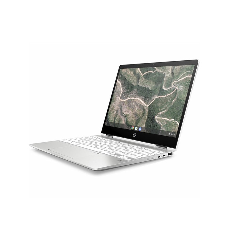 HP Chromebook x360 12b-ca0001na, Bianca, Intel Pentium Silver N5000, 4GB RAM, 64GB eMMC, 12.0" 1600x900 HD+, HP 1 Anno Di Garanzia