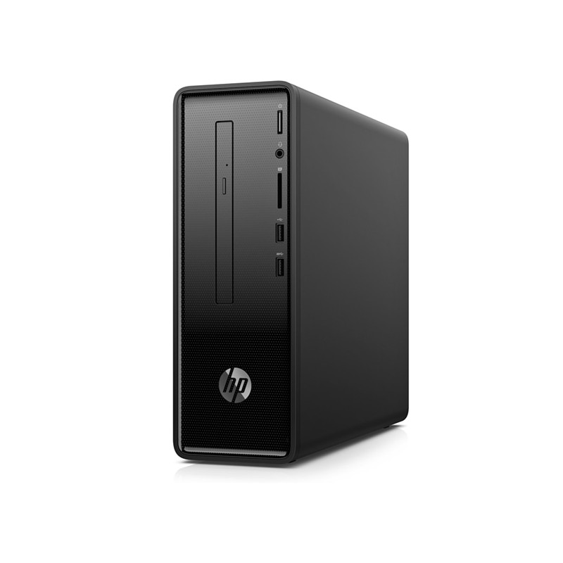 HP 290-a0009na Slimline Desktop, Nero, AMD A9-9425, 8GB RAM, 1TB SATA, DVD-RW Slim, HP 1 Anno Di Garanzia, Inglese Tastiera