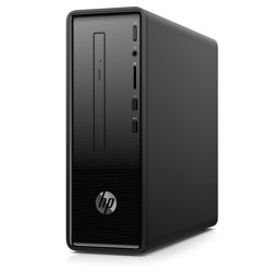 HP 290-a0009na Slimline Desktop, Nero, AMD A9 9425, 8GB RAM, 1TB SATA, DVD-RW Slim, HP 1 Anno Di Garanzia, Inglese Tastiera
