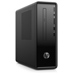 HP 290-a0000nl Slimline Desktop, Nero, AMD A9-9425, 8GB RAM, 256GB SSD, DVD-RW Slim, HP 1 Anno Di Garanzia, IT Tastiera