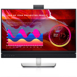 Dell C2422HE Video Conferencing Monitor 24, Nero, 23.8" 1920x1080 FHD, IPS, antiriflesso, 1x HDMI, 2x DP (In/Out), 2x USB-C (In/Out), 3x USB 3.2, 1x RJ-45, EuroPC 1 anno Di Garanzia, Inglese Tastiera
