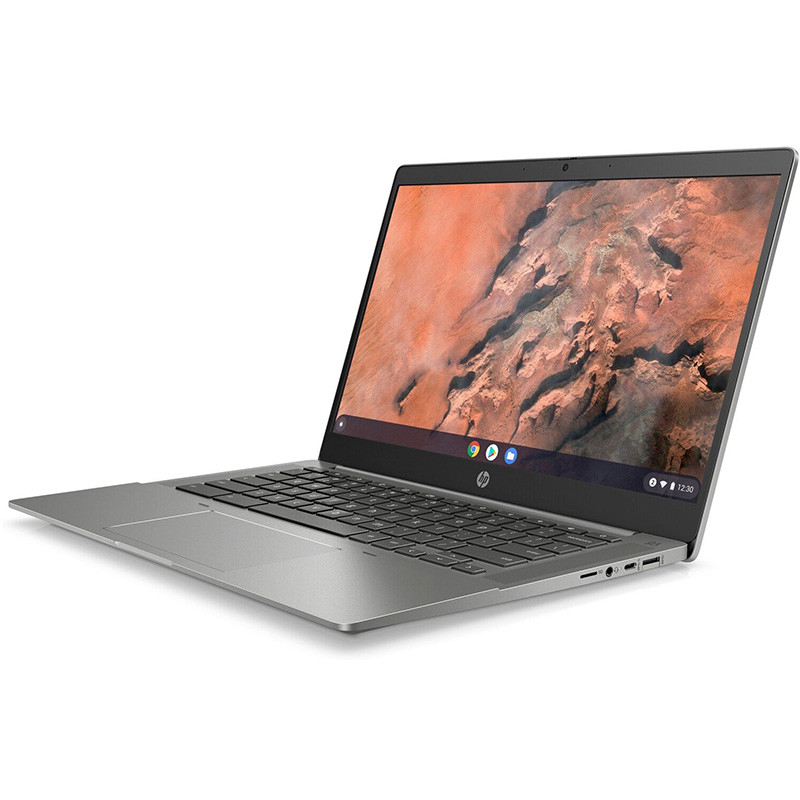 HP Chromebook 14b-na0004na, Grigio, AMD Ryzen 3 3250C, 8GB RAM, 128GB SSD, 14" 1920x1080 FHD, HP 1 anno Di Garanzia, Inglese Tastiera