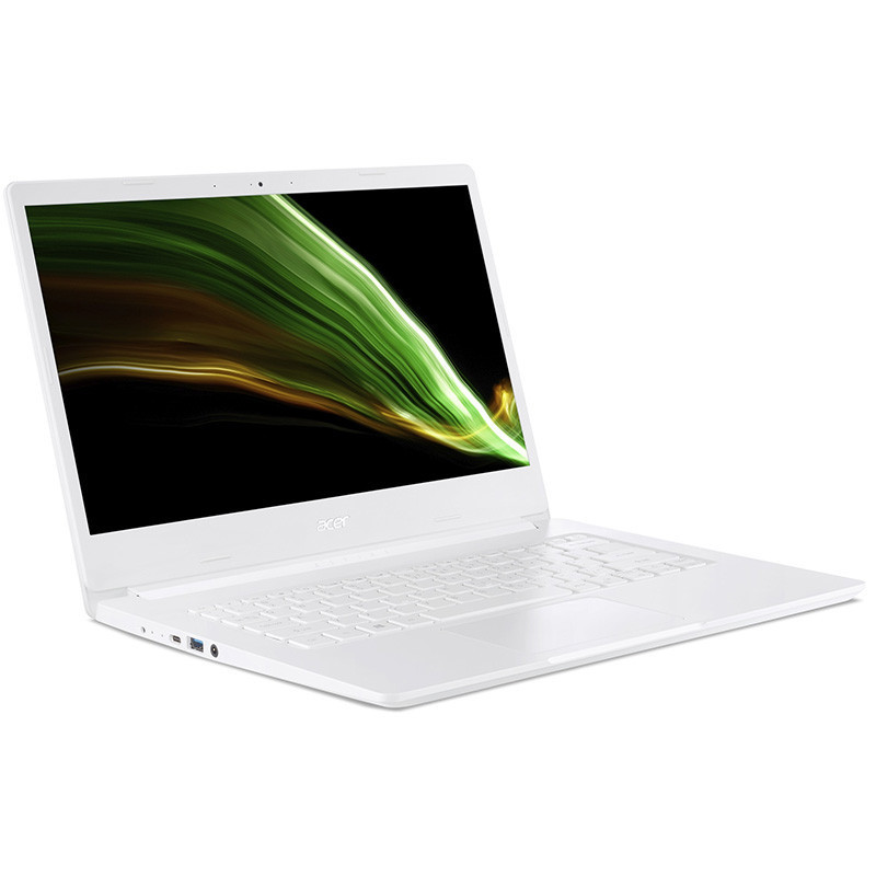Acer Aspire 1 A114-61 Laptop, Bianca, Qualcomm Snapdragon 7C Octa, 4GB RAM, 64GB SSD, 14" 1920x1080 FHD, Acer 1 anno Di Garanzia, Inglese Tastiera
