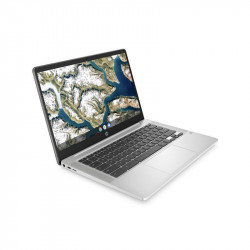 HP Chromebook 14a-na0007na, Argento, Intel Celeron N4020, 4GB RAM, 64GB eMMC, 14" 1920x1080 FHD, HP 1 anno Di Garanzia, Inglese Tastiera