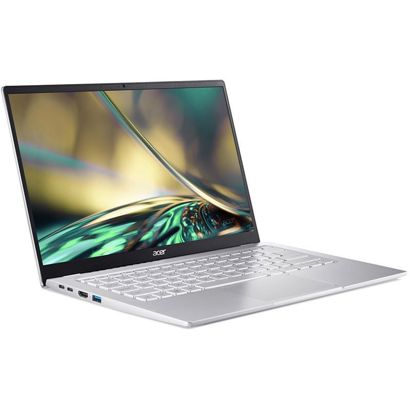 Acer Swift 3 SF314-44 Ultra-thin Laptop, Argento, AMD Ryzen 5 5625U, 8GB RAM, 512GB SSD, 14" 1920x1080 FHD, Acer 1 anno UK Di Garanzia, Inglese Tastiera