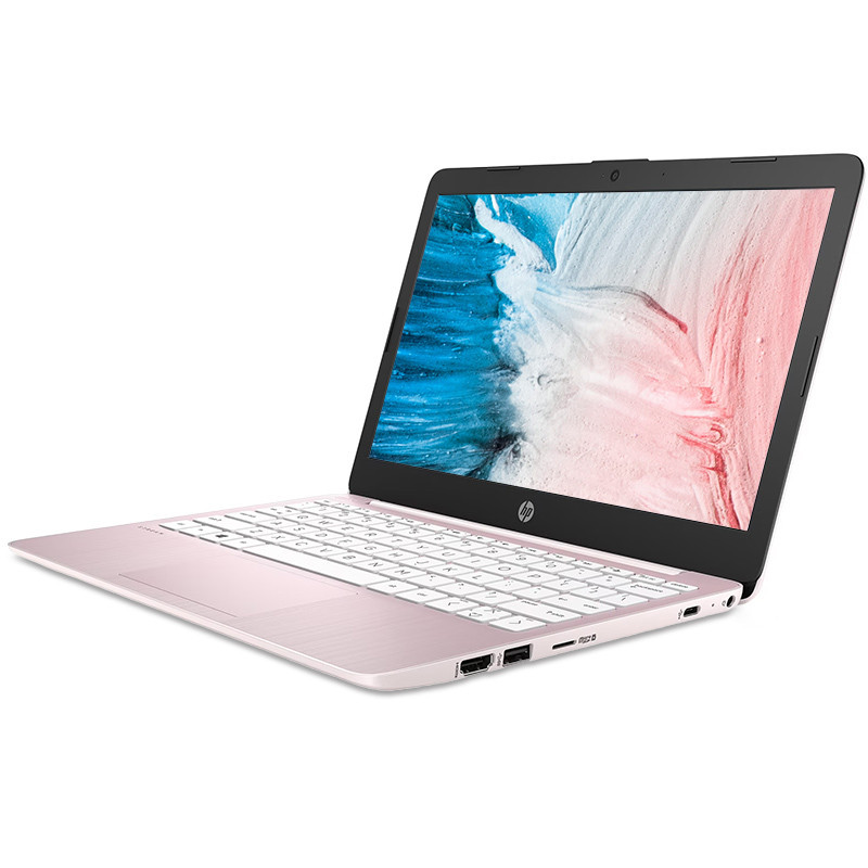 HP Stream 11-ak0028na Laptop, Rosa, Intel Celeron N4020, 4GB RAM, 64GB eMMC, 11.6" 1366x768 HD, HP 1 anno Di Garanzia, Inglese Tastiera
