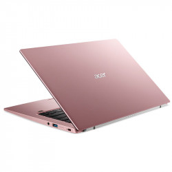 Acer Swift 1 SF114-34 Laptop, Rosa, Intel Pentium Silver N6000, 4GB RAM, 128GB SSD, 14" 1920x1080 FHD, Acer 1 anno Di Garanzia, Inglese Tastiera