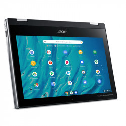 Acer Chromebook Spin 311 CP311-3H-K5M5, Argento, MediaTek MT8183, 4GB RAM, 64GB eMMC, 11.6" 1366x768 HD, Acer 1 anno UK Di Garanzia, Inglese Tastiera