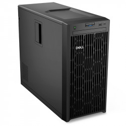 Server tower Dell PowerEdge T150, chassis con alloggiamento cablato 4x3,5", Intel Xeon E-2314, 8 GB di RAM, SATA 7.2K da 1 TB, PERC S150, alimentatore da 300 W, Dell 3 anni di garanzia