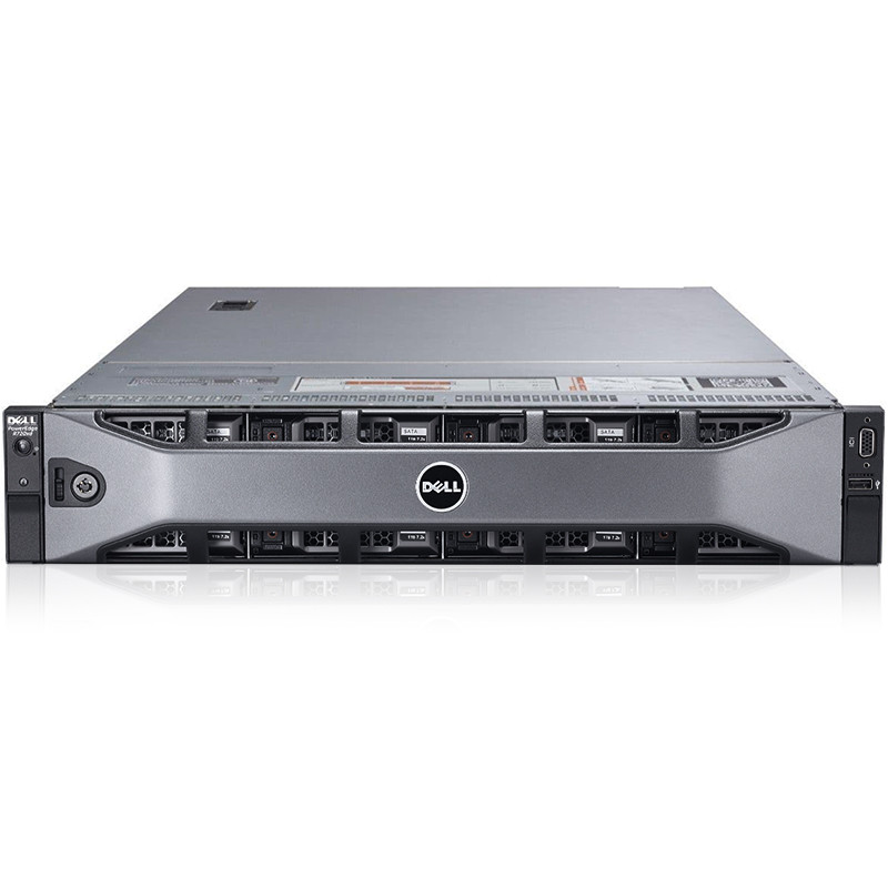 Server rack Dell PowerEdge R720xd, chassis con alloggiamento da 12 x 3,5", doppio Intel Xeon E5-2680 v2, 256 GB di RAM, 10 SAS da 400 GB + SAS da 300 GB, PERC H710P, doppio alimentatore da 1.100 W, EuroPC 1 anno di garanzia