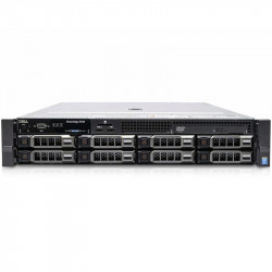 Server rack Dell PowerEdge R730, chassis con alloggiamento da 8 x 3,5", doppio Intel Xeon E5-2680 v3, 64 GB di RAM, 2 SAS 10K da 300 GB, PERC H730P, doppio alimentatore da 1.100 W, EuroPC 1 anno di garanzia