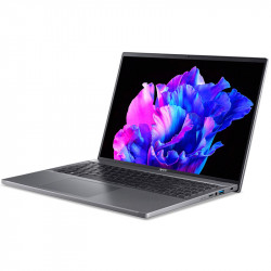 Acer Swift Go SFG16-71-539Z Ultra-thin Laptop, Grigio, Intel Core i5-1335U, 16GB RAM, 512GB SSD, 16" 3200x2000 OLED WQXGA+, Acer 1 anno UK Di Garanzia, Inglese Tastiera