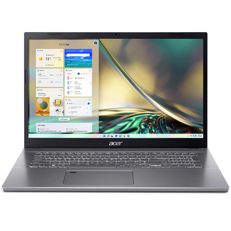 Acer Aspire 5 A517-53-55JS Laptop, Grigio, Intel Core i5-12450H, 8GB RAM, 512GB SSD, 17.3" 1920x1080 FHD, Acer 1 anno UK Di Garanzia, Inglese Tastiera